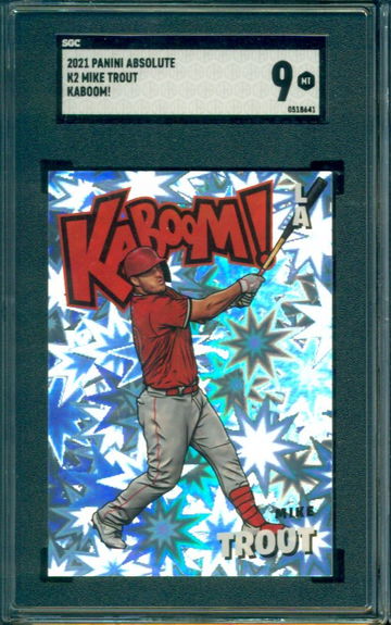 2021 Panini Absolute Kaboom Mike Trout SGC 9