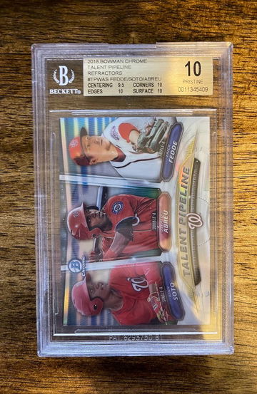 2018 Bowman Chrome Talent Pipeline Washington BGS 10
