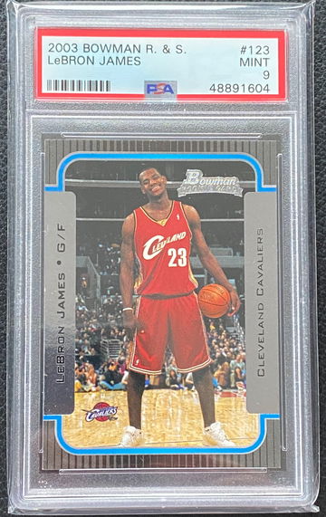 Lebron James 2003 Bowman #123 PSA 9