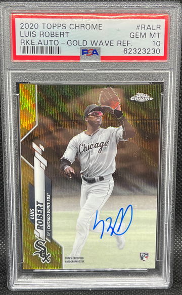 2020 Topps Chrome Luis Robert Gold PSA 10