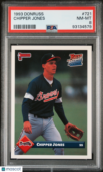 1993 Donruss Chipper Jones #721 PSA 8