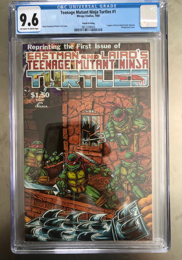 Teenage Mutant Ninja Turtles #1 4th Print CGC 9.6