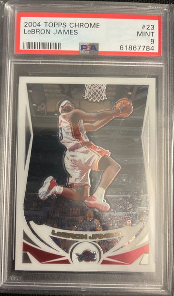 2004 Topps Chrome LeBron James PSA 9 MINT