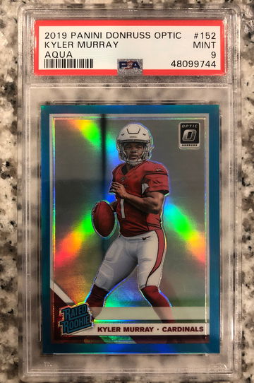 2019 optic Kyler Murray Aqua /299 PSA 9