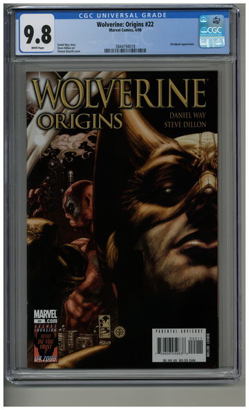 Wolverine: Origins 22 CGC 9.8 Deadpool