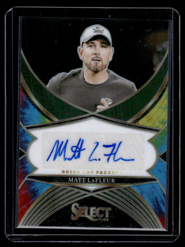 2024 Panini Select Select Signatures Tie-Dye Matt LaFleur #SSP-MLR Auto /25