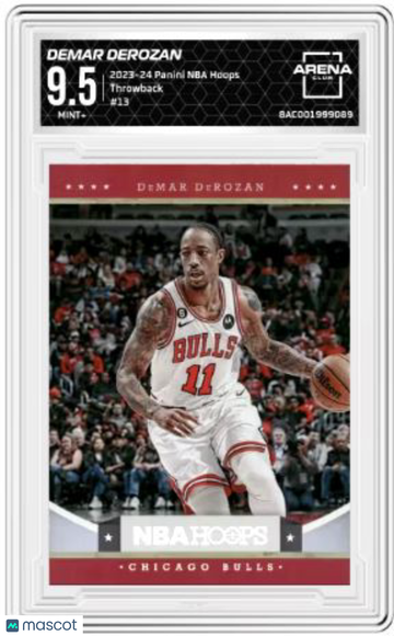 2023-24 Panini NBA Hoops DeMar DeRozan #13 Throwback Arena Club 9.5