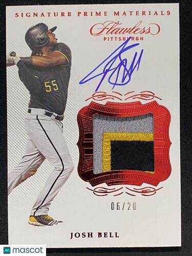 2020 Panini Flawless Josh Bell Signature  Prime Materials patch auto /20