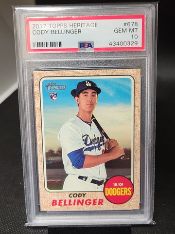 2017 Topps Heritage Cody Bellinger Psa 10