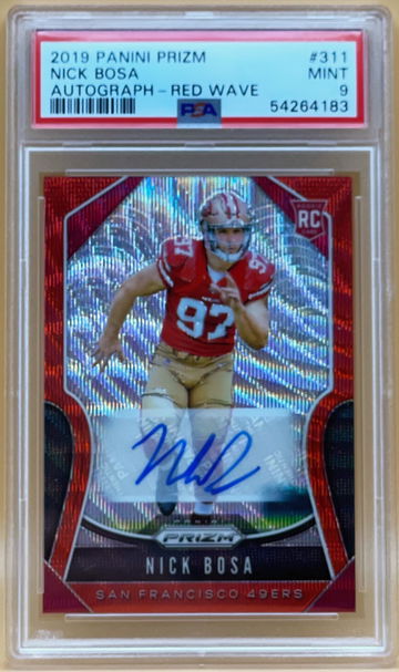 2019 Prizm Nick Bosa Red Wave Auto 070/149
