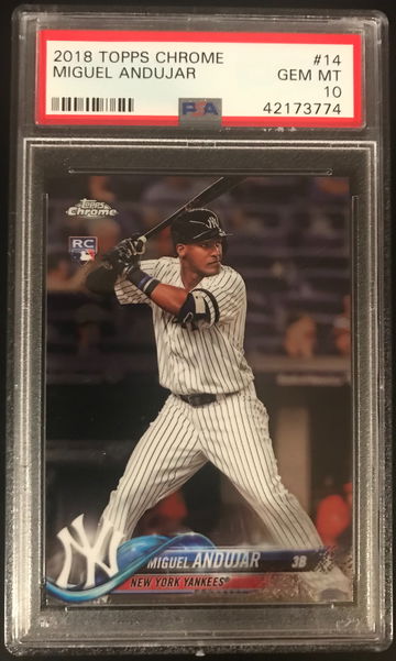 2018 Topps Chrome Miguel Andujar #14 PSA 10