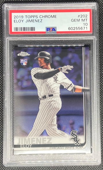 2019 Topps Chrome #202 Eloy Jimenez White Sox RC Rookie PSA 10 GEM MINT