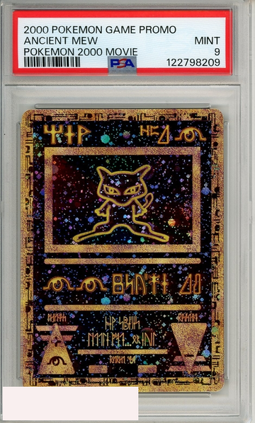 2000 POKEMON GAME MOVIE ANCIENT MEW # POKEMON 2000 MOVIE PSA 9 MINT
