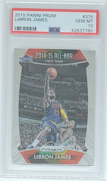 2015 Prizm Lebron James #375 PSA 10 GEM MINT