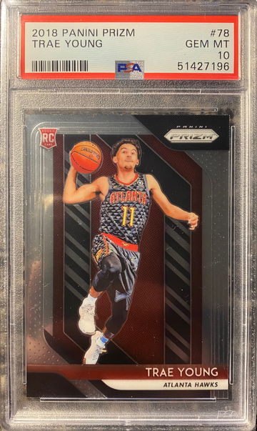 2018 panini prizm Trae Young psa 10