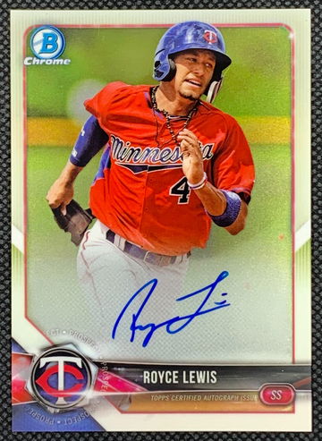 2018 Bowman Chrome Prospect Royce Lewis Auto