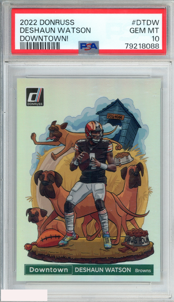 2022 PANINI DONRUSS DOWNTOWN DESHAUN WATSON #DTDW BROWNS PSA 10 GEM MT