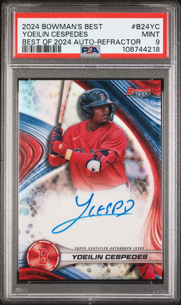 2024 Bowman's Best Best of 2024 Auto Yoeilin Cespedes #B24YC PSA 9