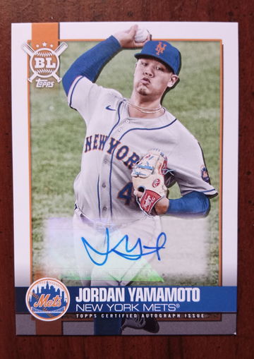 Jordan Yamamoto Topps BL auto