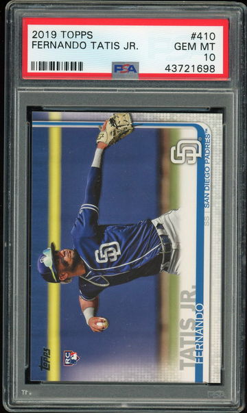 2019 Topps Fernando Tatis Jr. PSA 10 RC