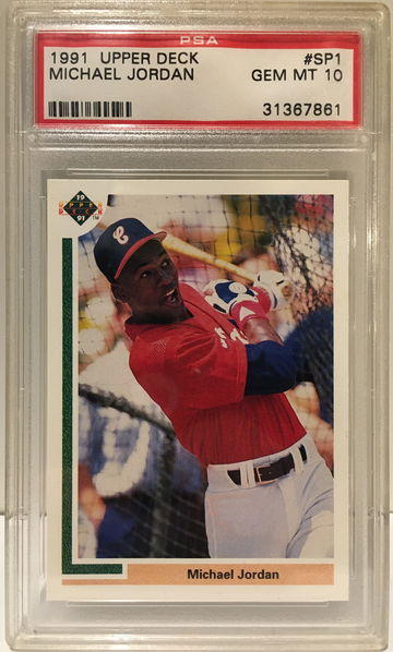 1991 Upper Deck Michael Jordan #SP1 Rookie RC PSA 10 White Sox Bulls