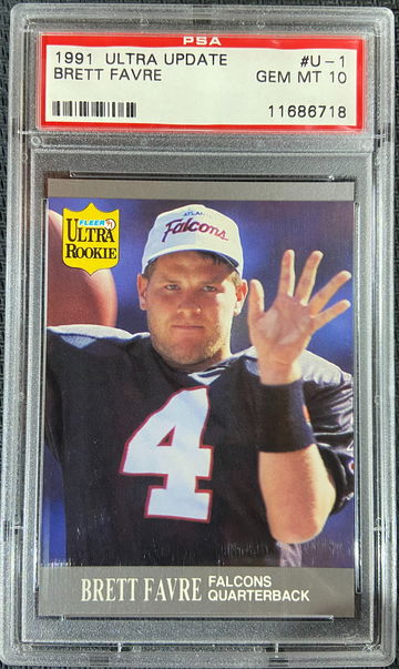 1991 Ultra ROOKIE Brett Favre PSA 10 GEM MINT HOF!