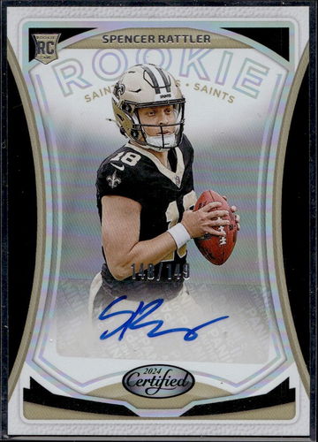 2024 Panini Certified Rookie Signatures Spencer Rattler #RS-SRR RC Auto /149
