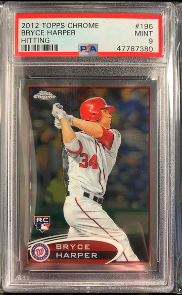 2012 Topps Chrome Bryce Harper PSA 9