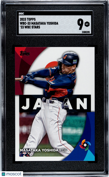 2023 Topps Masataka Yoshida #WBC-33 '23 WBC Stars SGC 9