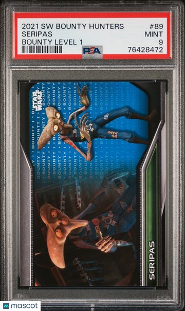 2021 Topps Star Wars Bounty Hunters Seripas #89 PSA 9