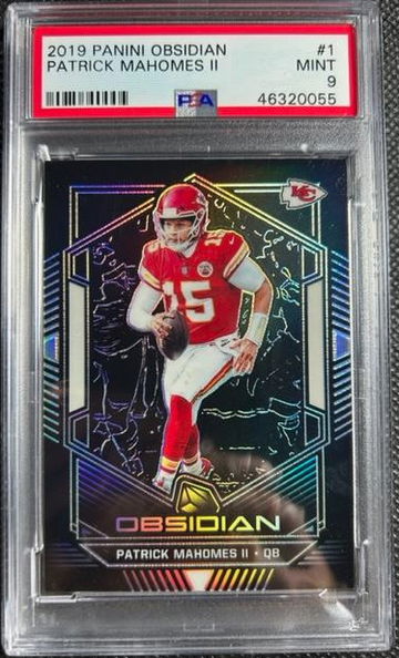 2019 Panini Obsidian /125 Patrick Mahomes II #1 PSA 9 MINT Kansas City Chiefs