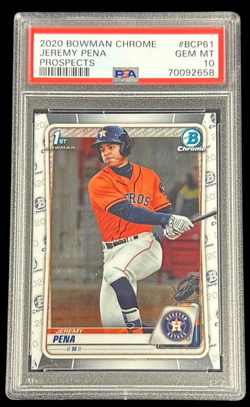 Jeremy Pena 2020 Bowman Chrome Rookie PSA 10