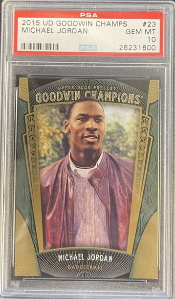 2015 Upper Deck UD Goodwin Champions 23 Michael Jordan PSA 10 Gem Mint