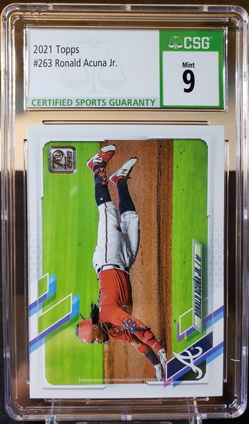 2021 Topps Ronald Acuna Jr #263 CSG Mint 9 Atlanta Braves