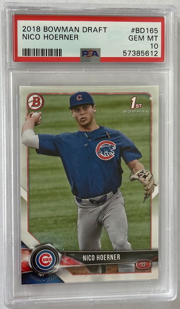 2018 Bowman Draft Nico Hoerner PSA 10