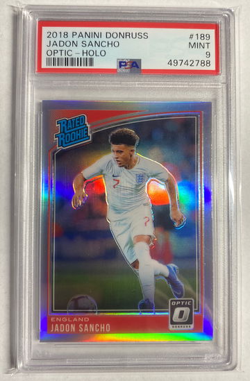 2018 Panini Donruss Optic Holo Jadon Sancho PSA 9