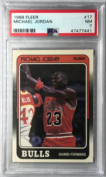 Michael Jordan 1988 Fleer #17 - PSA 7