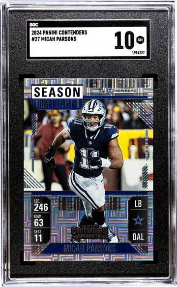 2024 Panini Contenders #27 Micah Parsons SGC 10