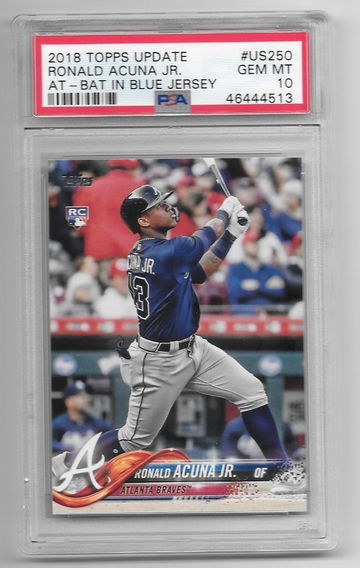 2018 Topps Update Ronald Acuna Jr US250 PSA 10
