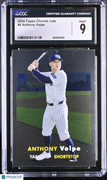 2024 Topps Chrome Lids Anthony Volpe #6 CGC 9