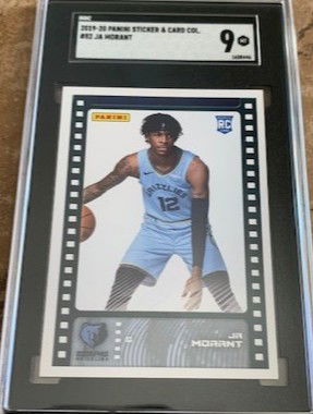 2019-20 Panini Sticker & Card Collection - Ja Morant RC - SGC Mint 9