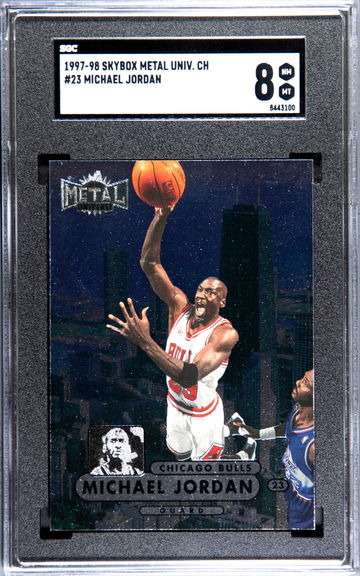 1997-98 METAL UNIVERSE CHAMPIONSHIP #23 MICHAEL JORDAN SGC 8 