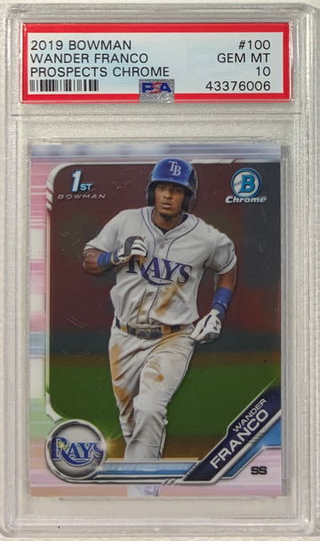 2019 Bowman Wander Franco Chrome PSA 10