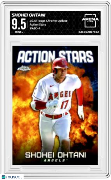 2023 Topps Chrome Update Shohei Ohtani #ASC-4 Action Stars Arena Club 9.5