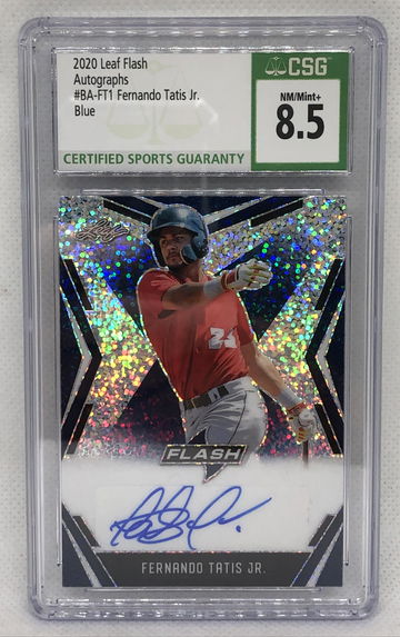 2020 Leaf Flash Fernando Tatis Jr. Autograph Blue CSG 8.5 /50