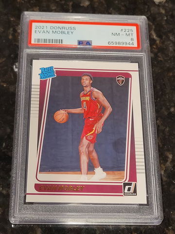 2021 Donruss Evan Mobley Rated Rookie PSA 8 NM-MT #225