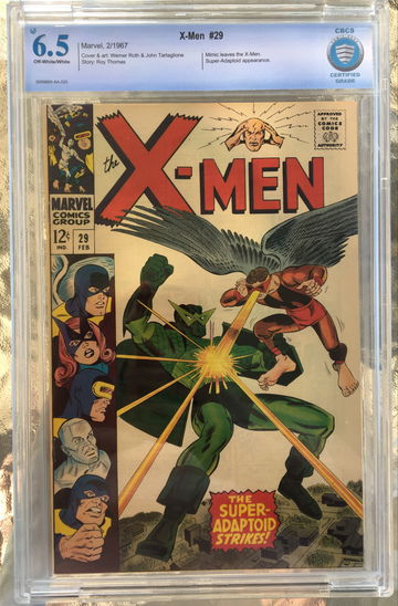 X-Men #29 (1967) CBCS 6.5 -- O/w to white pgs; Mimic leaves the team