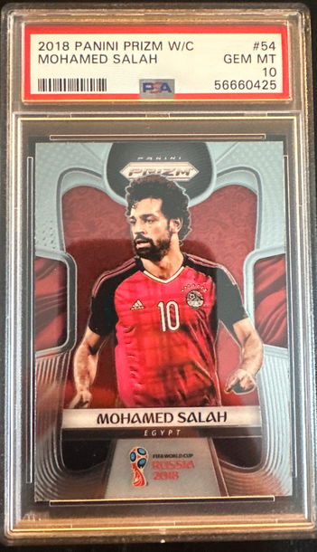 Mohamed Salah 2018 World Cup Prizm PSA 10