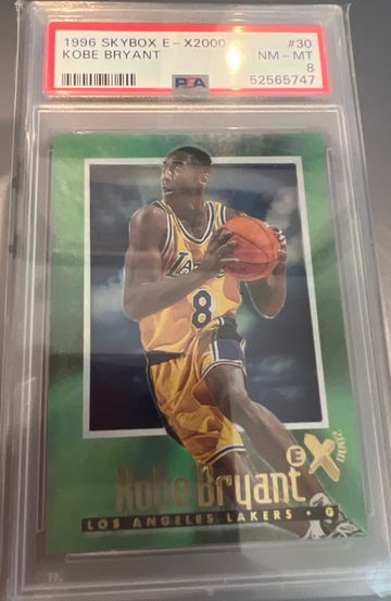 1996 skybox e-x2000 Kobe Bryant PSA 8