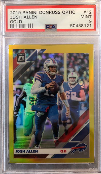 2019 panini donruss optic josh allen GOLD /10